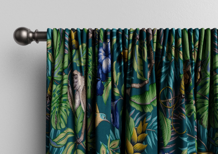 Rain Forest, Lagoon - Made to Measure Curtains - Image 9